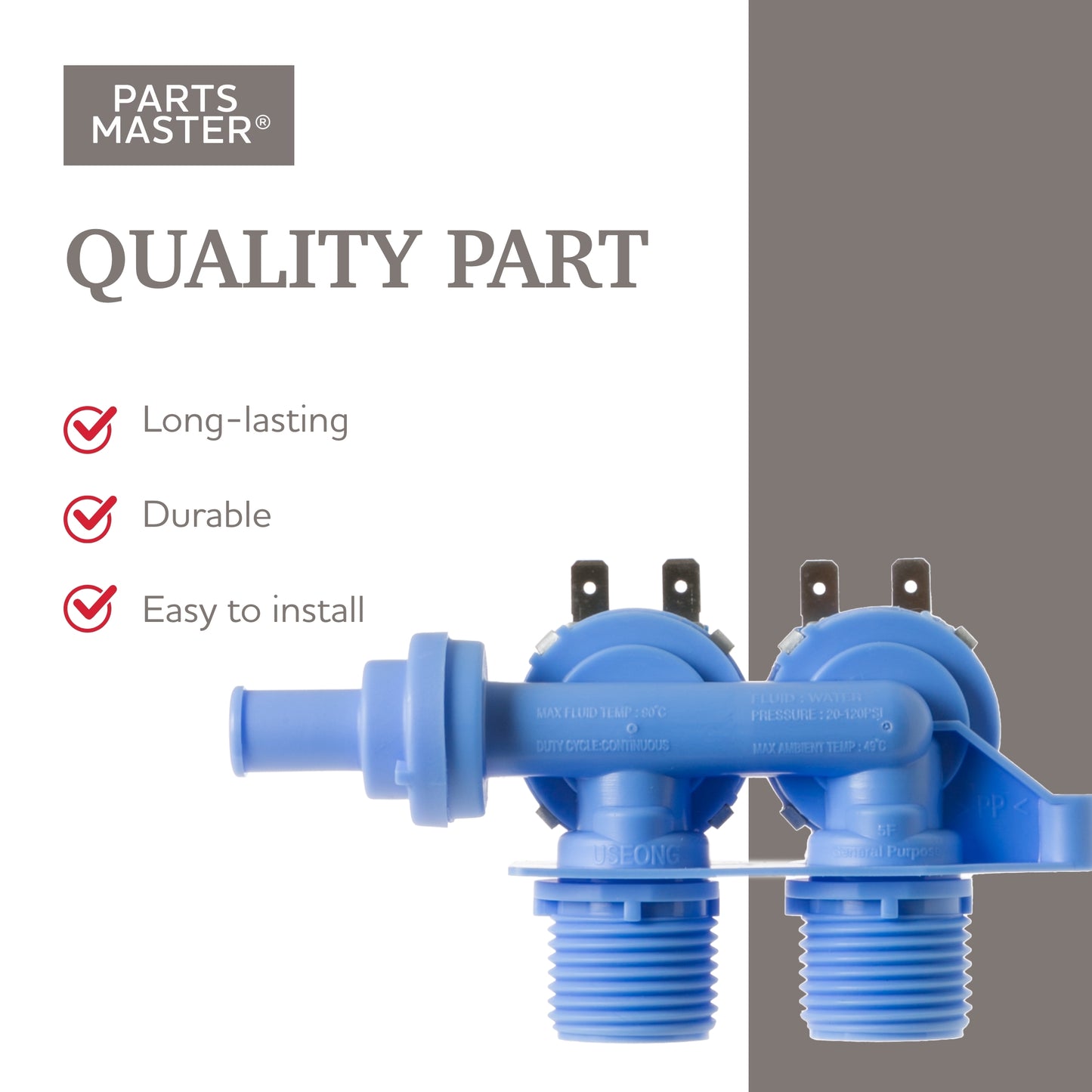 Replacement for GE Washer Water Valve WH13X10023 PS1019151 AP3884039