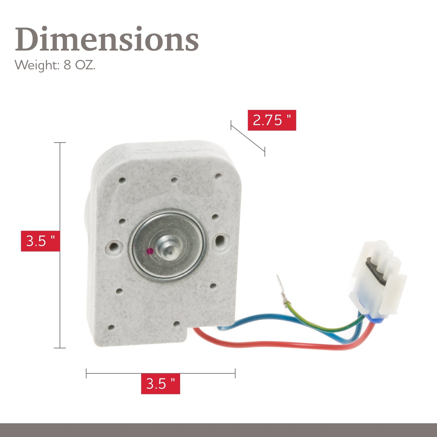 Replacement for GE Refrigerator Evaporator Fan Motor WR60X21887 PS11721928 AP5986488