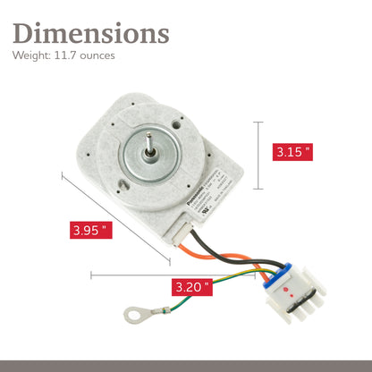 Parts Master Replacement for GE Refrigerator Evaporator Fan Motor - WR60X31522, PS12741350, AP6977246, 4959523, SM10141 - GE Refrigerator Parts - Fridge Fan Motor Replacement
