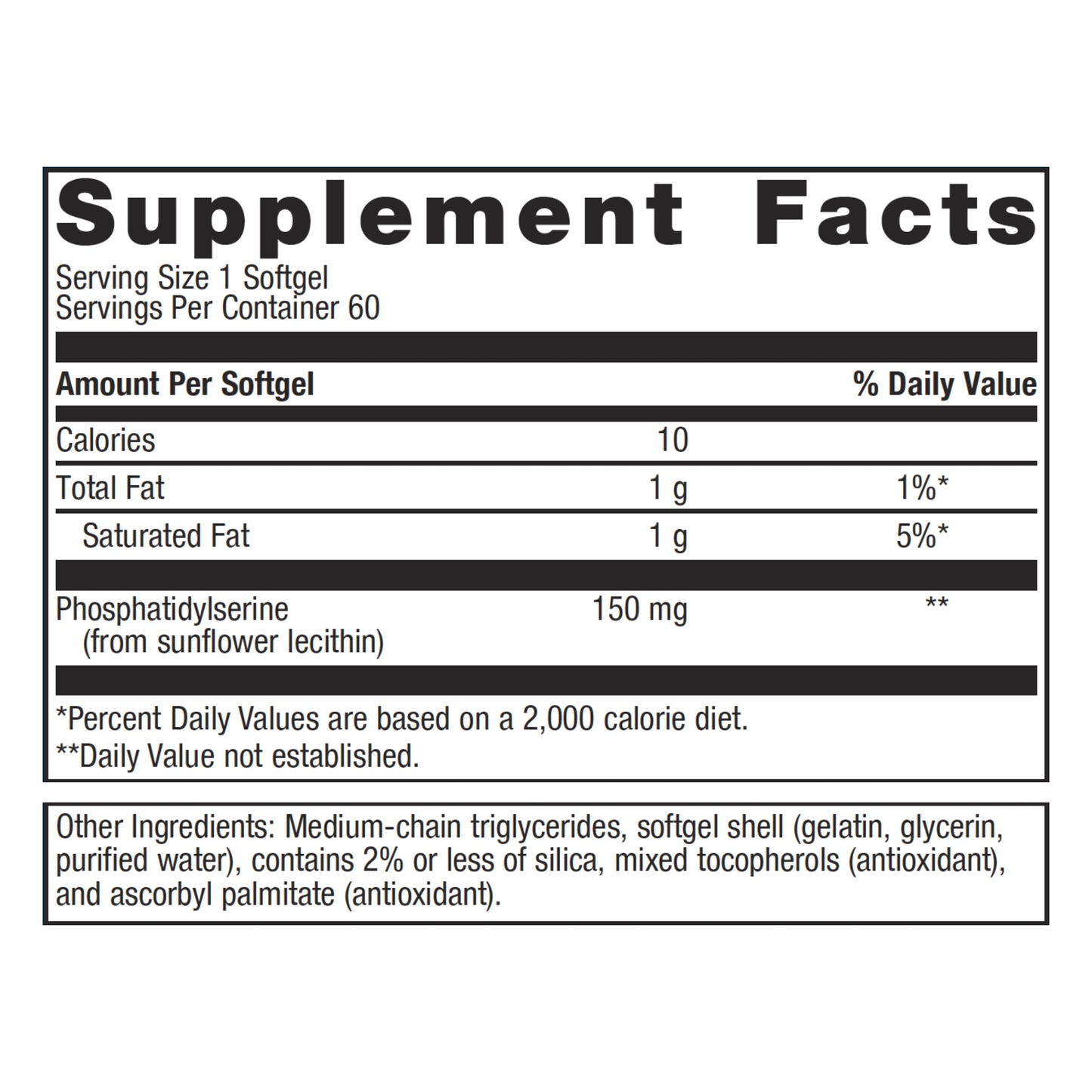 Metagenics Phosphatidylserine - Helps Support Cognitive Function and Learning* | 60 Count