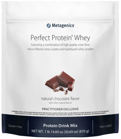 Metagenics Perfect Protein Whey ‚Äì Cross-Flow Micro-Filtered Whey Isolate & Hydrolyzed Whey Protein | 30 Servings (Chocolate, 30 Servings)