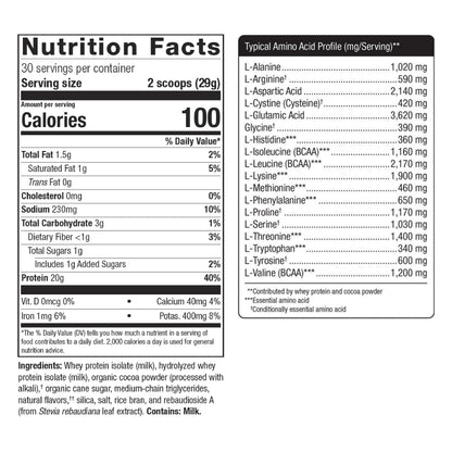 Metagenics Perfect Protein Whey ‚Äì Cross-Flow Micro-Filtered Whey Isolate & Hydrolyzed Whey Protein | 30 Servings (Chocolate, 30 Servings)
