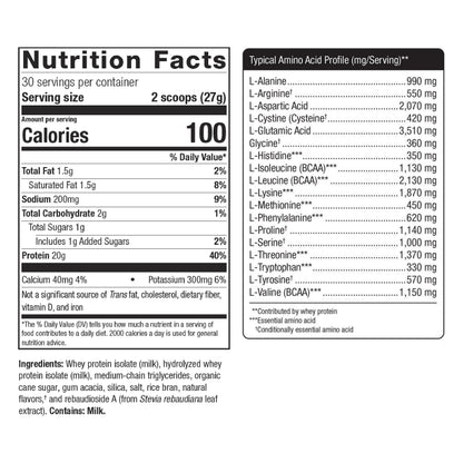 Metagenics Perfect Protein Whey ‚Äì Cross-Flow Micro-Filtered Whey Isolate & Hydrolyzed Whey Protein | 30 Servings (Vanilla, 30 Servings)