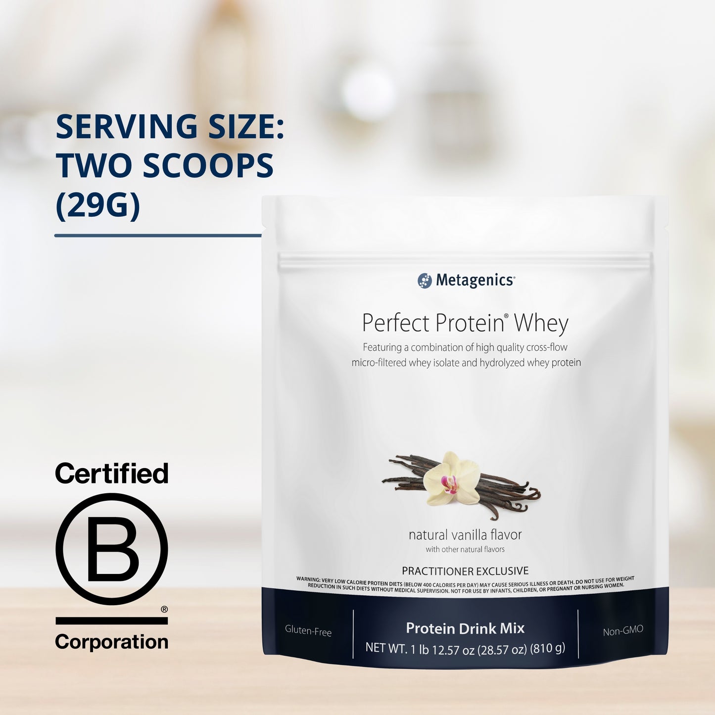 Metagenics Perfect Protein Whey ‚Äì Cross-Flow Micro-Filtered Whey Isolate & Hydrolyzed Whey Protein | 30 Servings (Vanilla, 30 Servings)