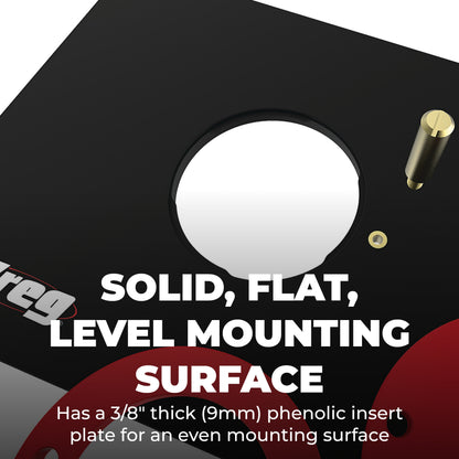 Kreg PRS4034 Precision Router Table Insert Plate w/Level-Loc Rings - Compatible with Triton