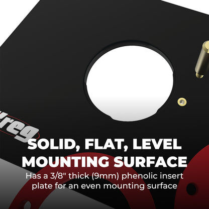 Kreg PRS4038 Precision Router Table Insert Plate w/Level-Loc Rings - Undrilled