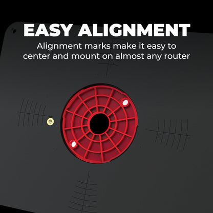 Kreg PRS4038 Precision Router Table Insert Plate w/Level-Loc Rings - Undrilled