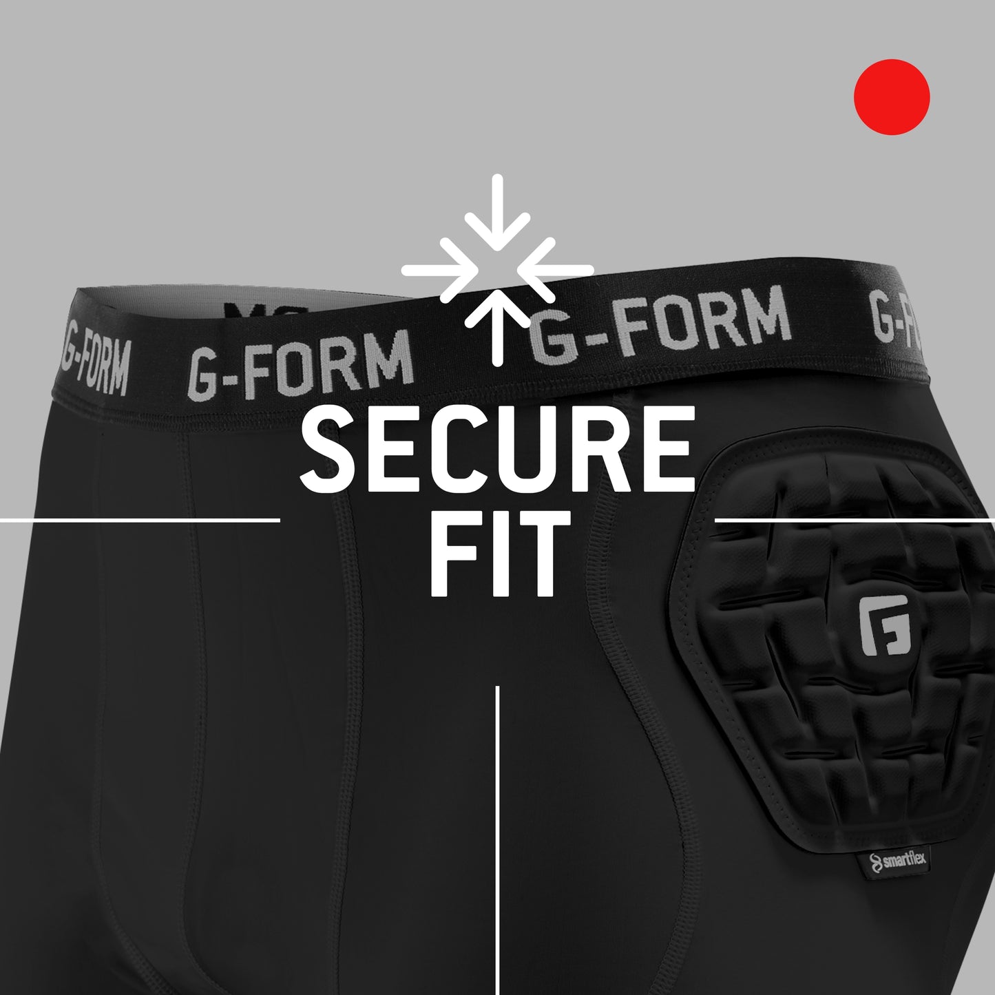 G-Form Men's Team Baselayer Short Liner - Men's Athletic Compression Shorts - Black, Adult XL