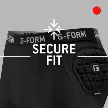 G-Form Men's Team Baselayer Short Liner - Men's Athletic Compression Shorts - Black, Adult XL
