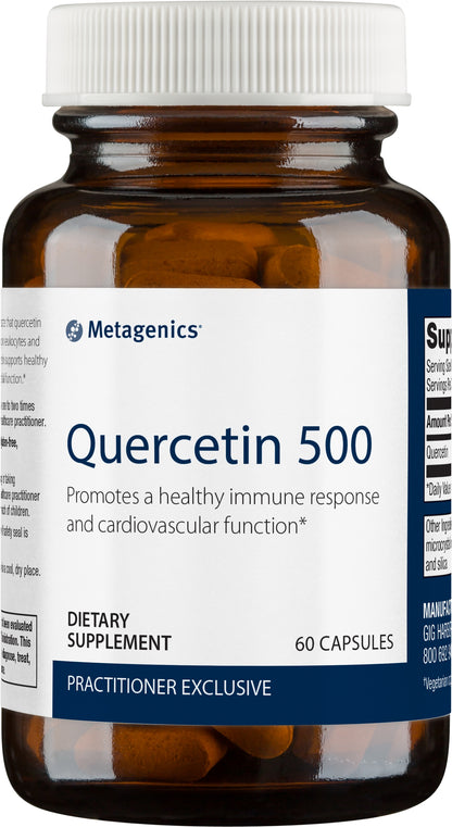 Metagenics Quercetin 500mg Capsule Supplement Helps Promote a Healthy Immune Response and Cardiovascular Function - 60 Capsules