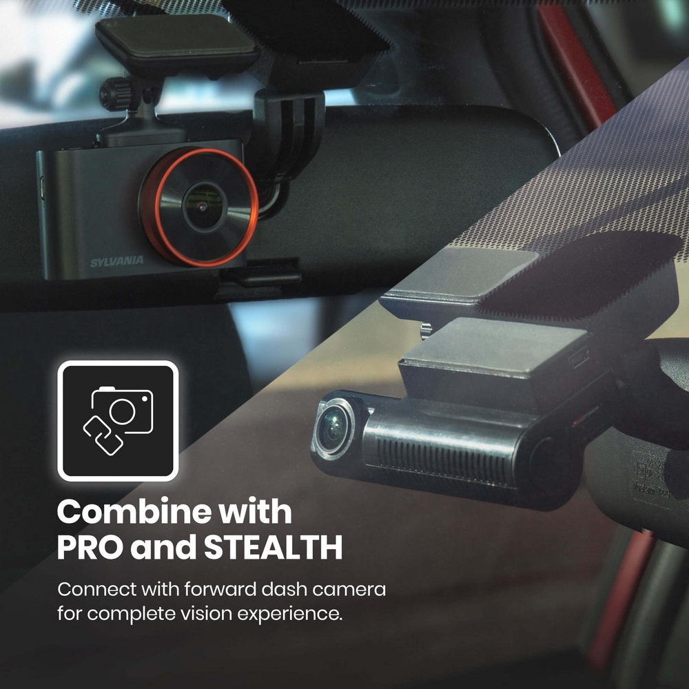 SYLVANIA - Roadsight Rear Dash Camera - 140 Degree Wide Angle, HD 1080p, Adhesive Mount, Works with Roadsight Pro and Stealth, Rear Camera, Interior Camera, Taxi, Truck