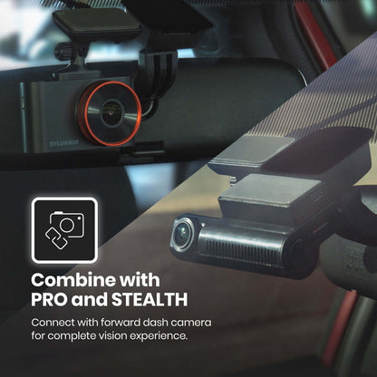 SYLVANIA - Roadsight Rear Dash Camera - 140 Degree Wide Angle, HD 1080p, Adhesive Mount, Works with Roadsight Pro and Stealth, Rear Camera, Interior Camera, Taxi, Truck