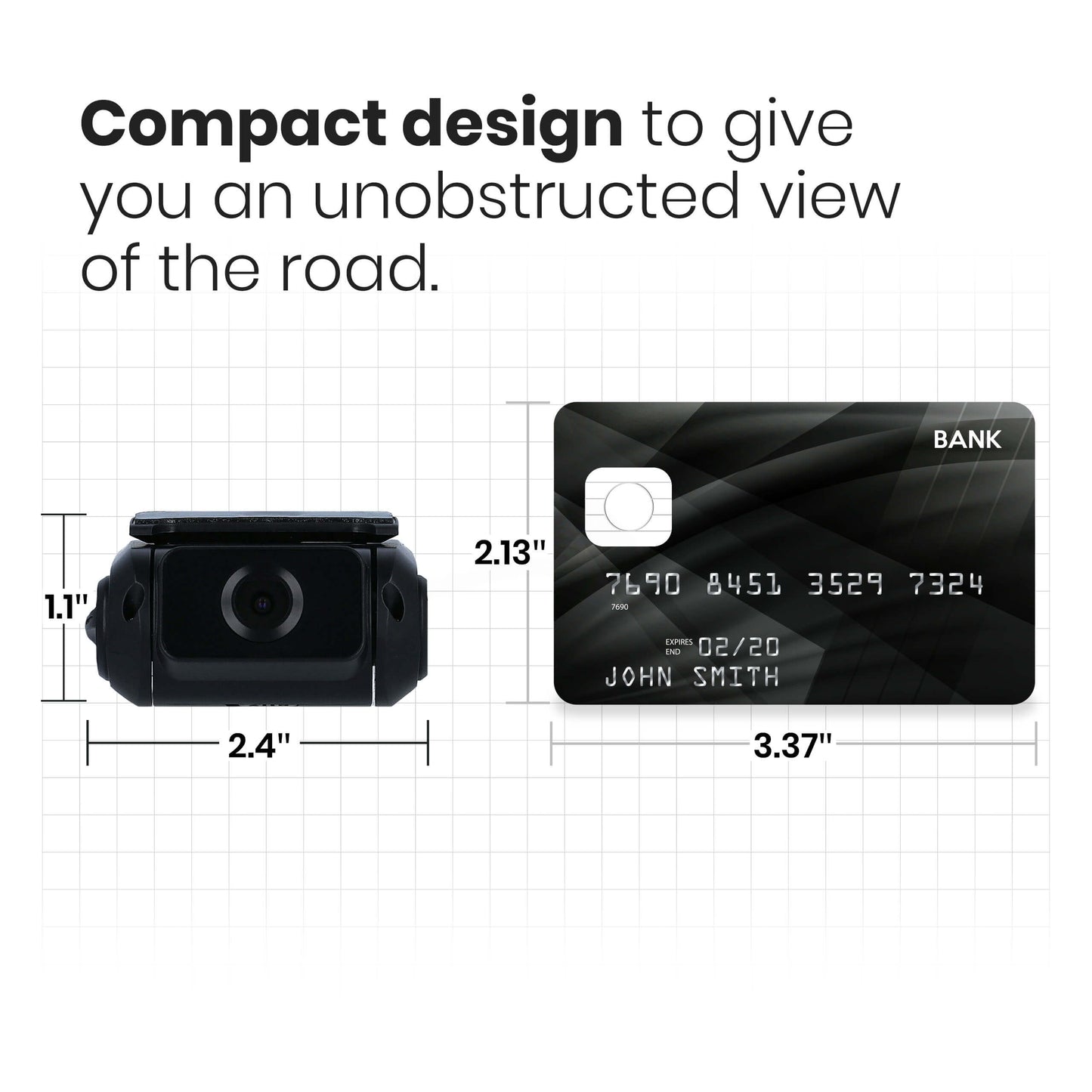 SYLVANIA - Roadsight Rear Dash Camera - 140 Degree Wide Angle, HD 1080p, Adhesive Mount, Works with Roadsight Pro and Stealth, Rear Camera, Interior Camera, Taxi, Truck