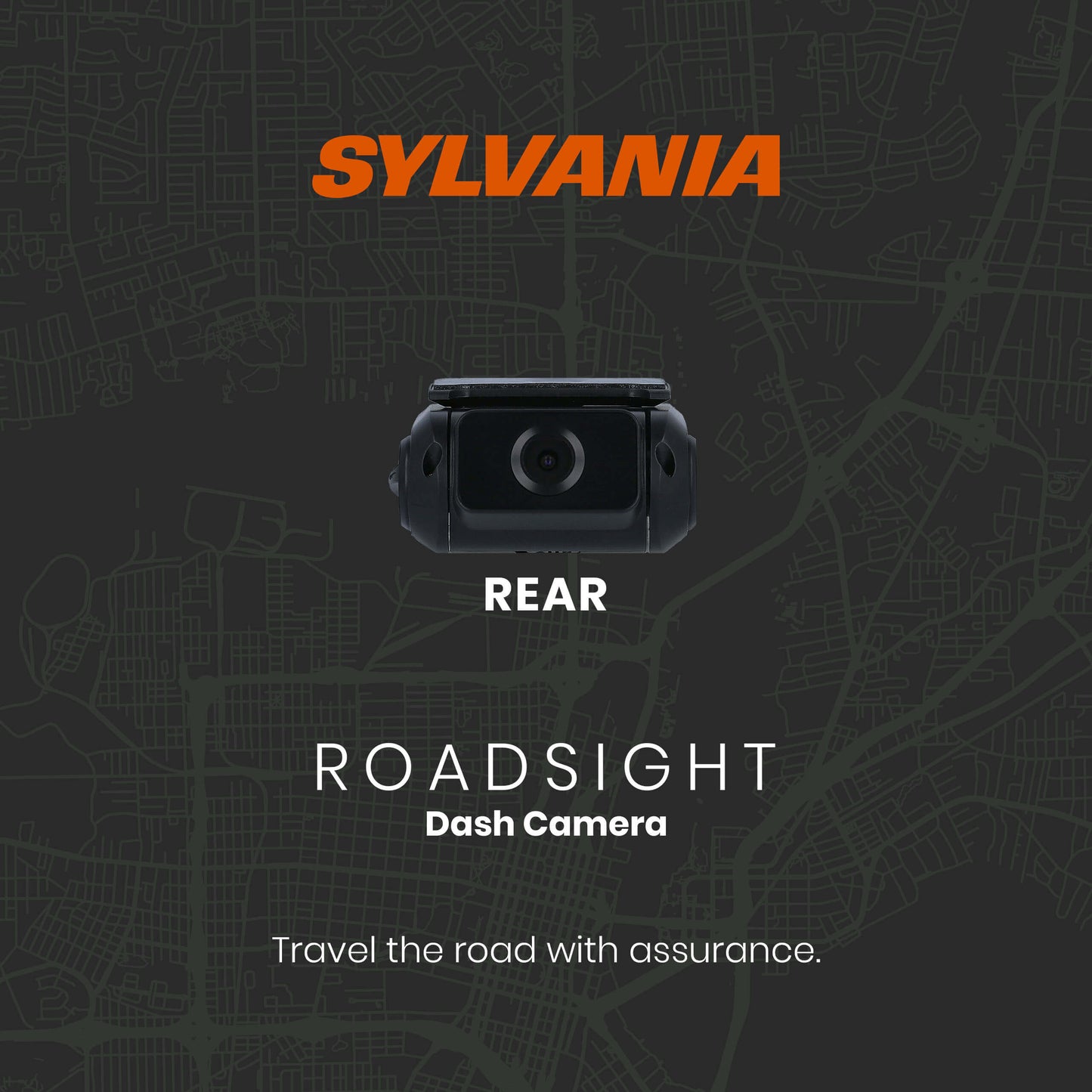 SYLVANIA - Roadsight Rear Dash Camera - 140 Degree Wide Angle, HD 1080p, Adhesive Mount, Works with Roadsight Pro and Stealth, Rear Camera, Interior Camera, Taxi, Truck