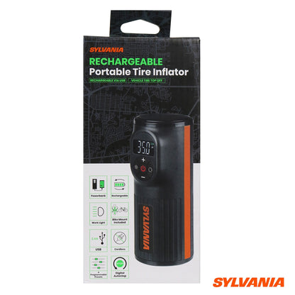 SYLVANIA - Handheld Rechargeable Tire Inflator