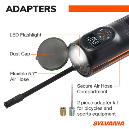 SYLVANIA - Handheld Rechargeable Tire Inflator