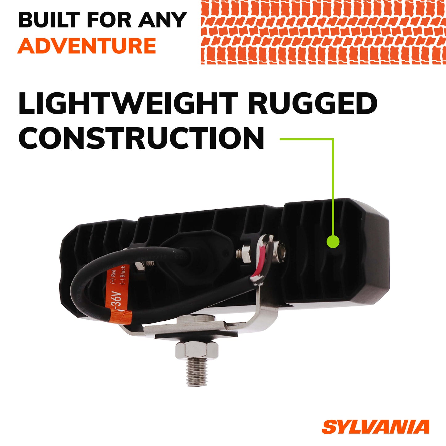 SYLVANIA Rugged 6 Inch Flood LED Light Bar | Lifetime Limited Warranty | Flood Light 1700 Raw Lumens, Quality Off Road Driving Work Light, Truck, Boat, Tractor, ATV, UTV, SUV, 4x4 (1 PC)