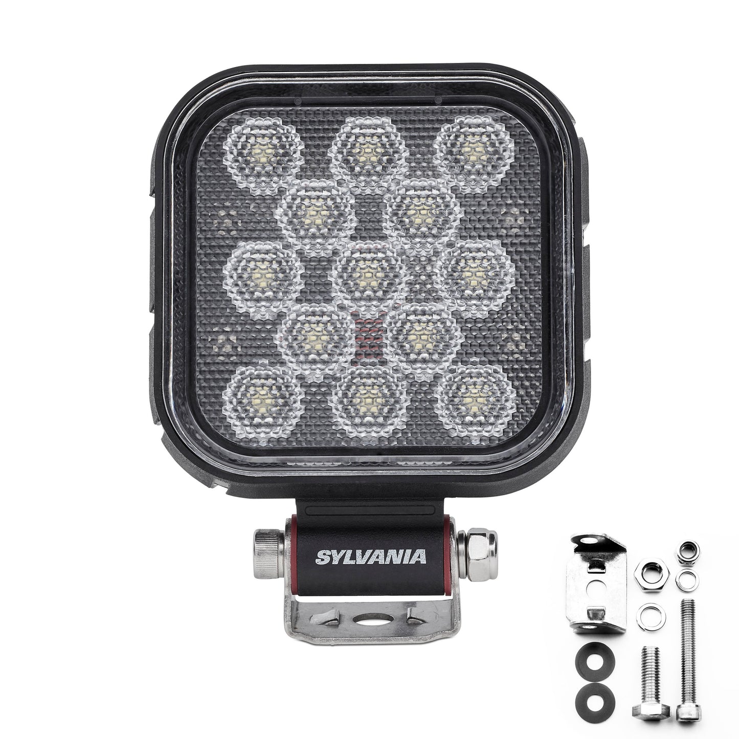 SYLVANIA - Rugged 4 Inch Cube LED Light Pod - Lifetime Limited Warranty - Flood Light 2100 Raw Lumens, Best Quality Off Road Driving Work Light, Truck, Car, Boat, ATV, UTV, SUV, 4x4 (1 PC)