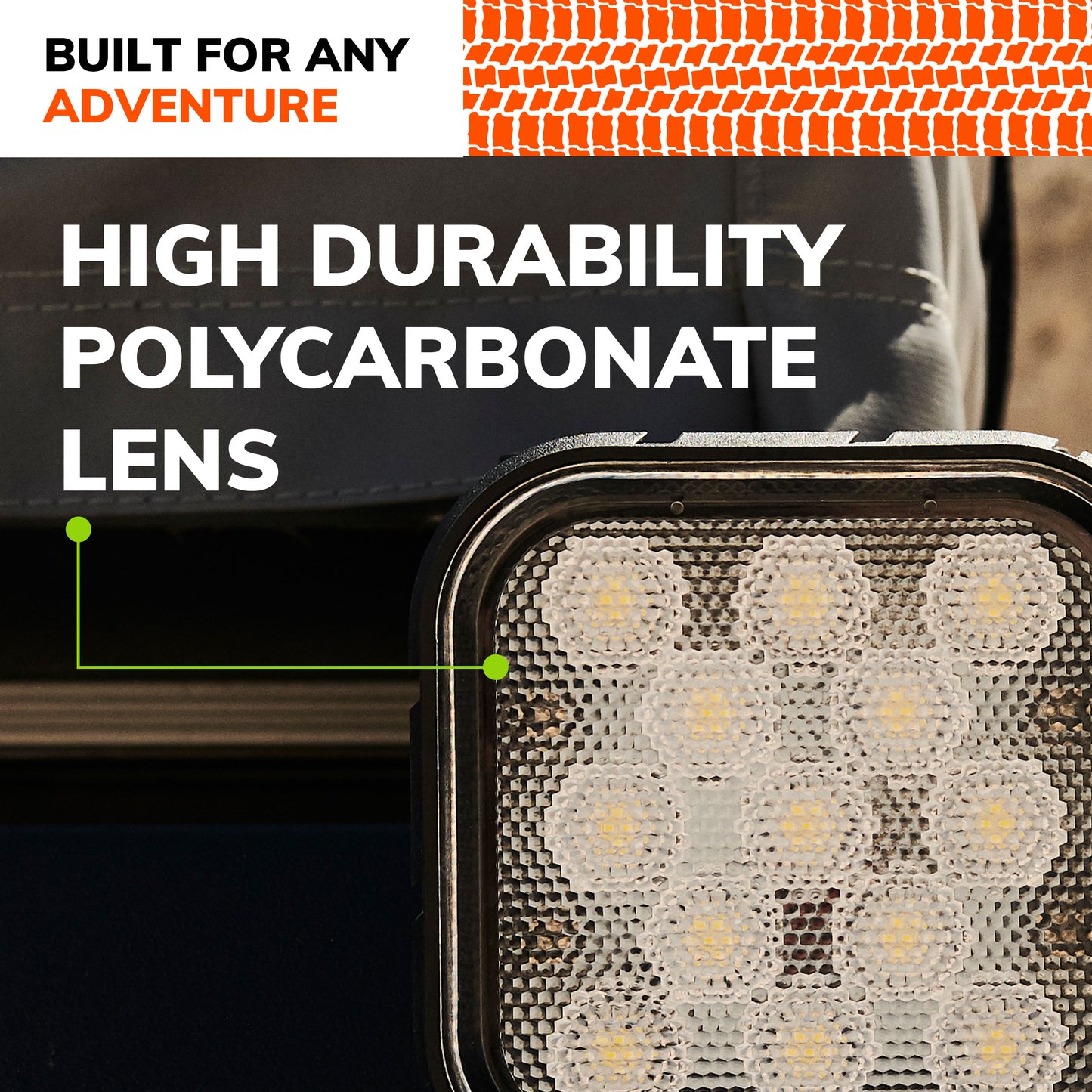 SYLVANIA - Rugged 4 Inch Cube LED Light Pod - Lifetime Limited Warranty - Flood Light 2100 Raw Lumens, Best Quality Off Road Driving Work Light, Truck, Car, Boat, ATV, UTV, SUV, 4x4 (1 PC)