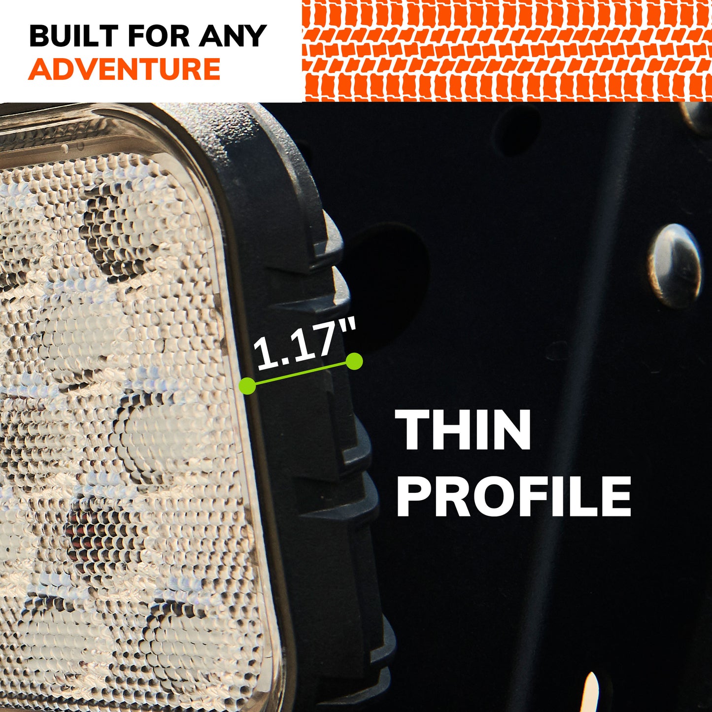 SYLVANIA - Rugged 4 Inch Cube LED Light Pod - Lifetime Limited Warranty - Flood Light 2100 Raw Lumens, Best Quality Off Road Driving Work Light, Truck, Car, Boat, ATV, UTV, SUV, 4x4 (1 PC)