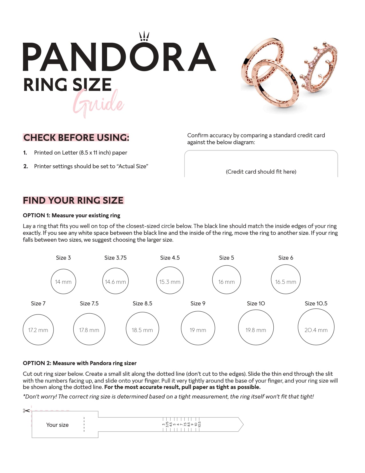 PANDORA Jewelry Band of Stones Cubic Zirconia Ring in Sterling Silver, Size 8.5, With Gift Box