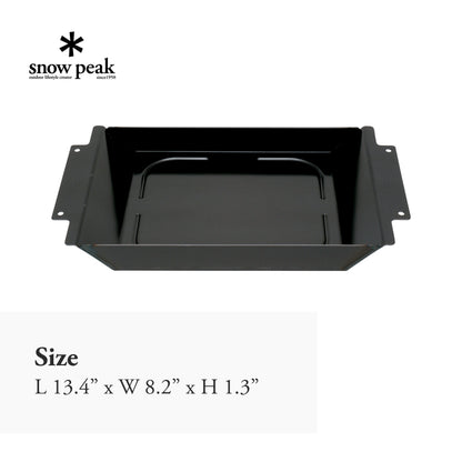 Snow Peak Grill Plate Half Deep Depth - Durable & Light Cookware - Camping - Iron - 3.52 lbs