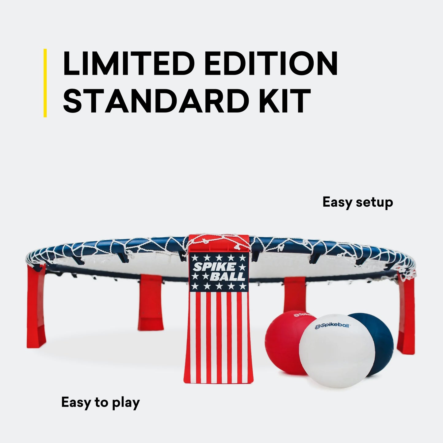 Spikeball Limited Edition Red, White & Blue Standard Kit