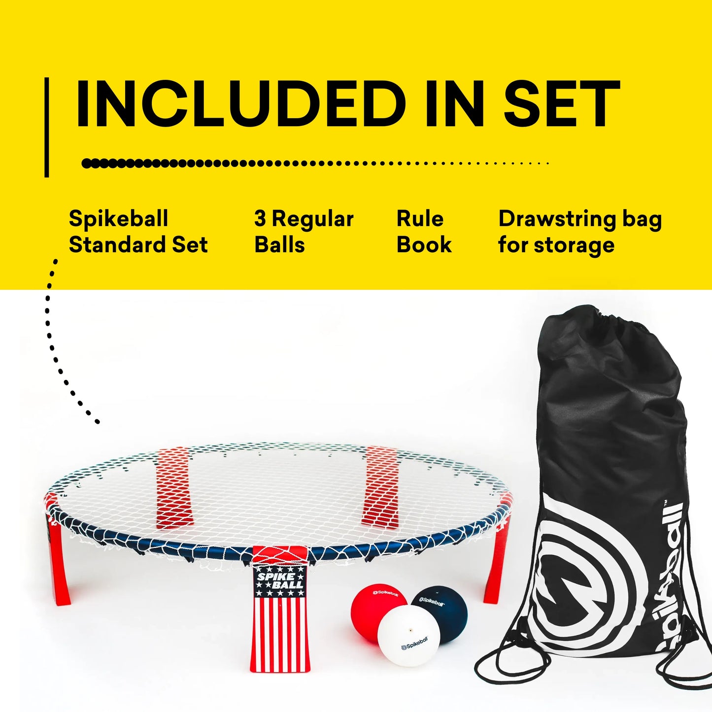 Spikeball Limited Edition Red, White & Blue Standard Kit