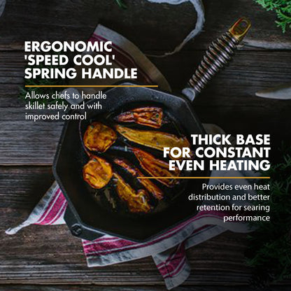 FINEX 8" Cast Iron Skillet, Modern Heirloom, Handcrafted in the USA, Pre-seasoned with Organic Flaxseed Oil