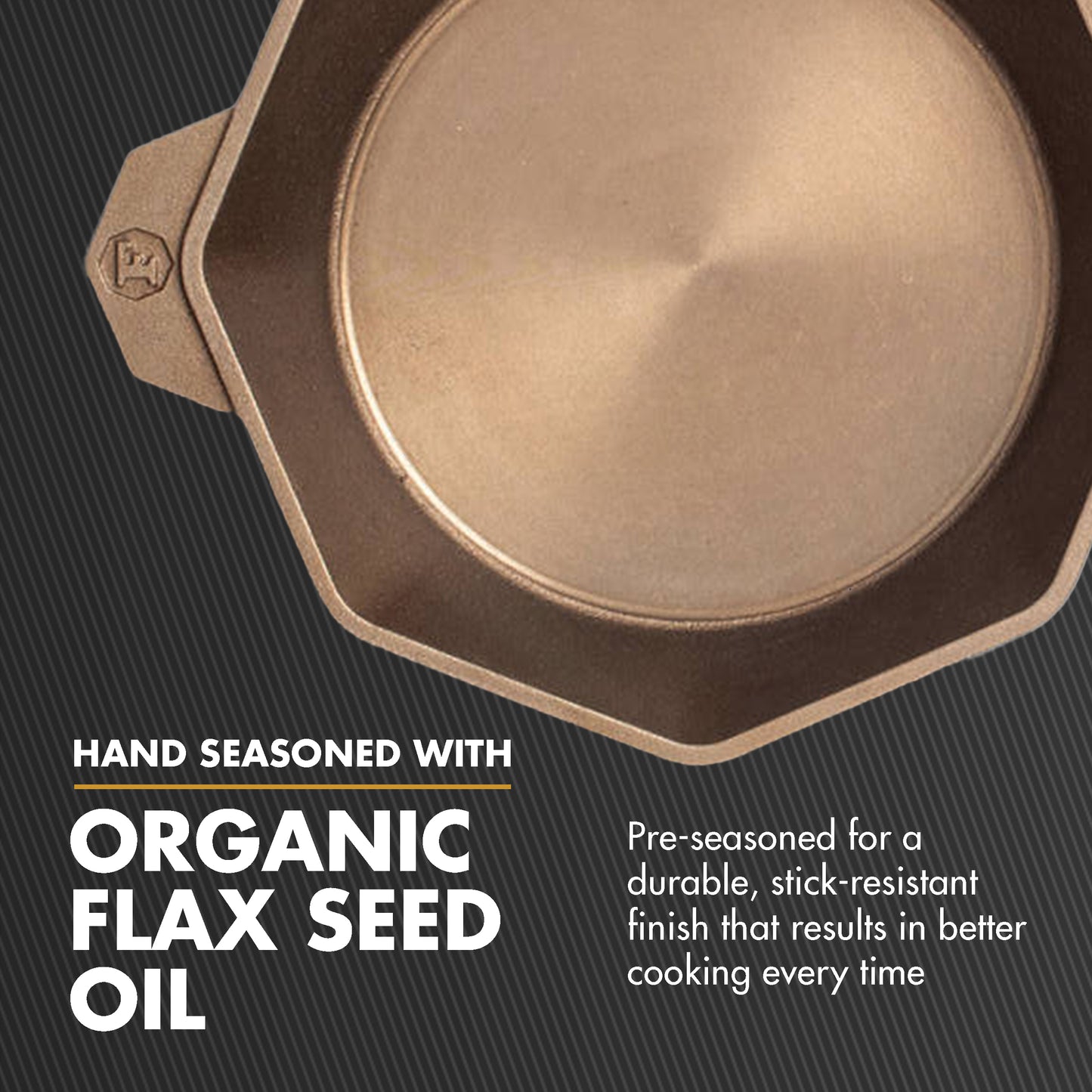 FINEX 8" Cast Iron Skillet, Modern Heirloom, Handcrafted in the USA, Pre-seasoned with Organic Flaxseed Oil