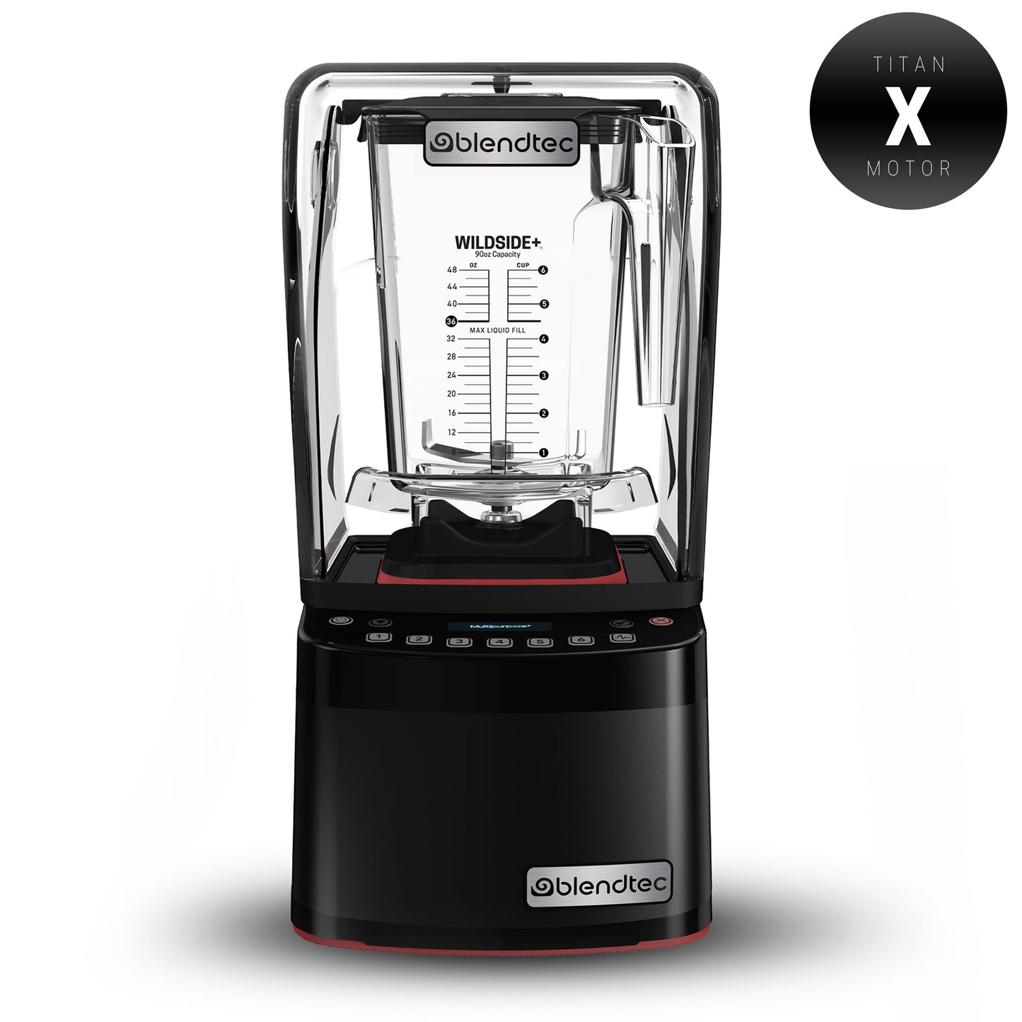Blendtec Stealth X 885, Brushless, Commercial Blender, Sound Enclosure, WildSide+ Jar, Soft Lid, Black