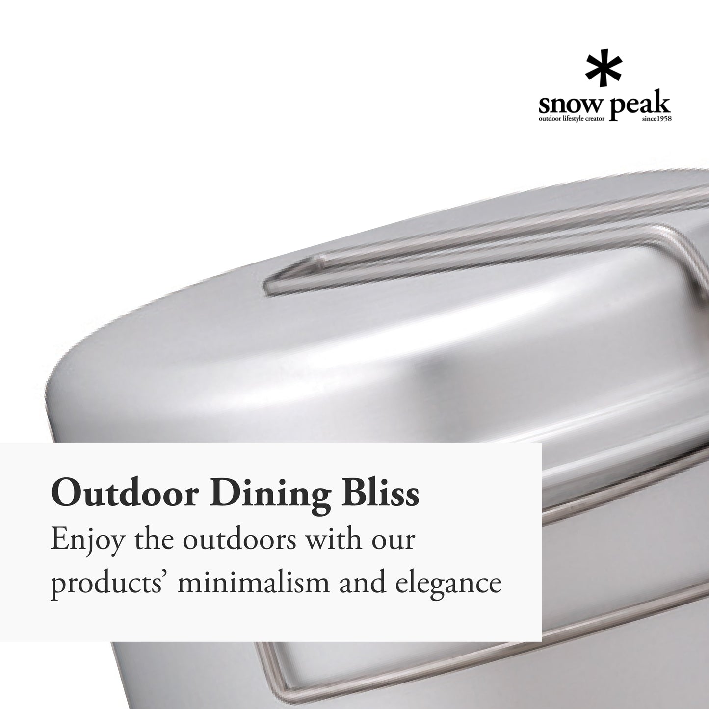 Snow Peak Multi Compact Cookset - Durable, Lightweight Stacking Pots & Pans - Titanium - 4 Pieces