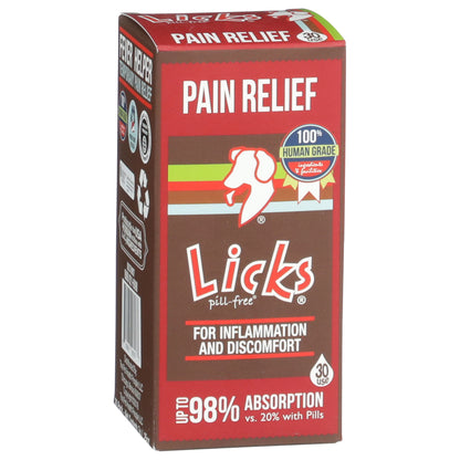 Licks Pill-Free Dog Pain Relief - Inflammation Supplement - Pain Relief Supplement for Dogs - Dog Health Supplies - Gel Packets - 30 Use