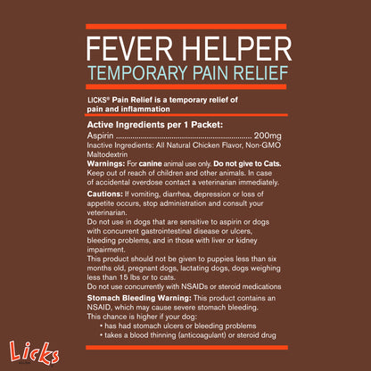 Licks Pill-Free Dog Pain Relief - Inflammation Supplement - Pain Relief Supplement for Dogs - Dog Health Supplies - Gel Packets - 30 Use