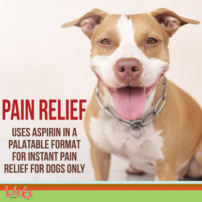 Licks Pill-Free Dog Pain Relief - Inflammation Supplement - Pain Relief Supplement for Dogs - Dog Health Supplies - Gel Packets - 30 Use