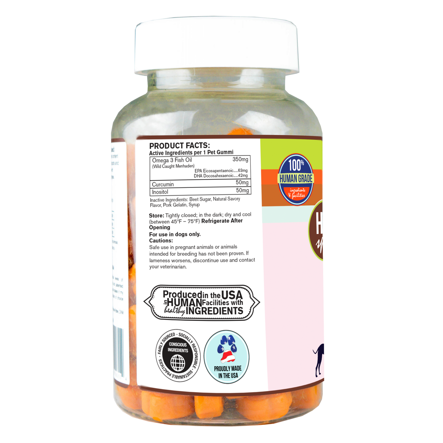 Licks Pill-Free Dog Skin and Allergy Gummies - Omega 3 Dog Allergy Relief - Dog Vitamins & Supplements for Itch Relief - Turmeric Supplement for Dog Skin - Dog Vitamin Gummies - 90 Gummies