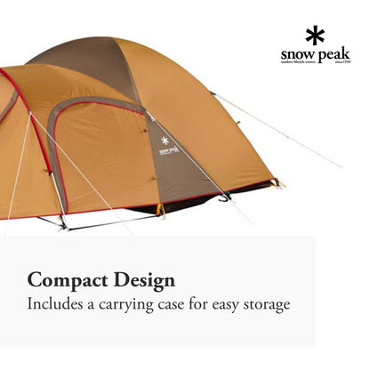 Snow Peak Amenity Dome Tent - Lightweight, Foldable 2-Person Tent - Polyester - 10.8 lbs