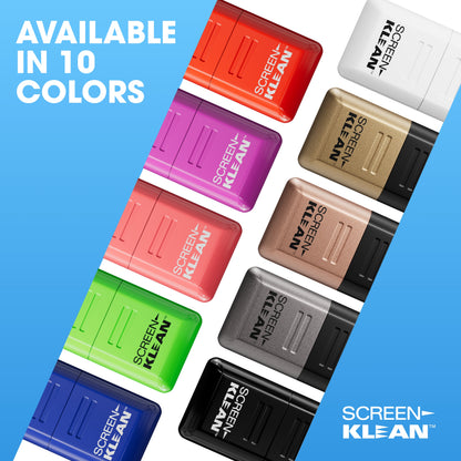 Carbon Klean ScreenKlean Tablet Screen Cleaner - Efficient and Durable Carbon Microfiber Technology Electroplated Silver