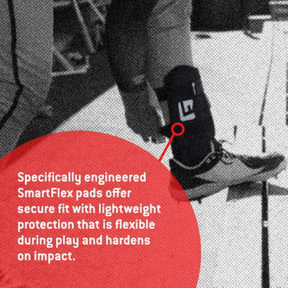 G-Form Elite Speed Baseball Leg Guard - Batter's Leg Guard with Adjustable Straps - Black, Adult (One Size Fits All)