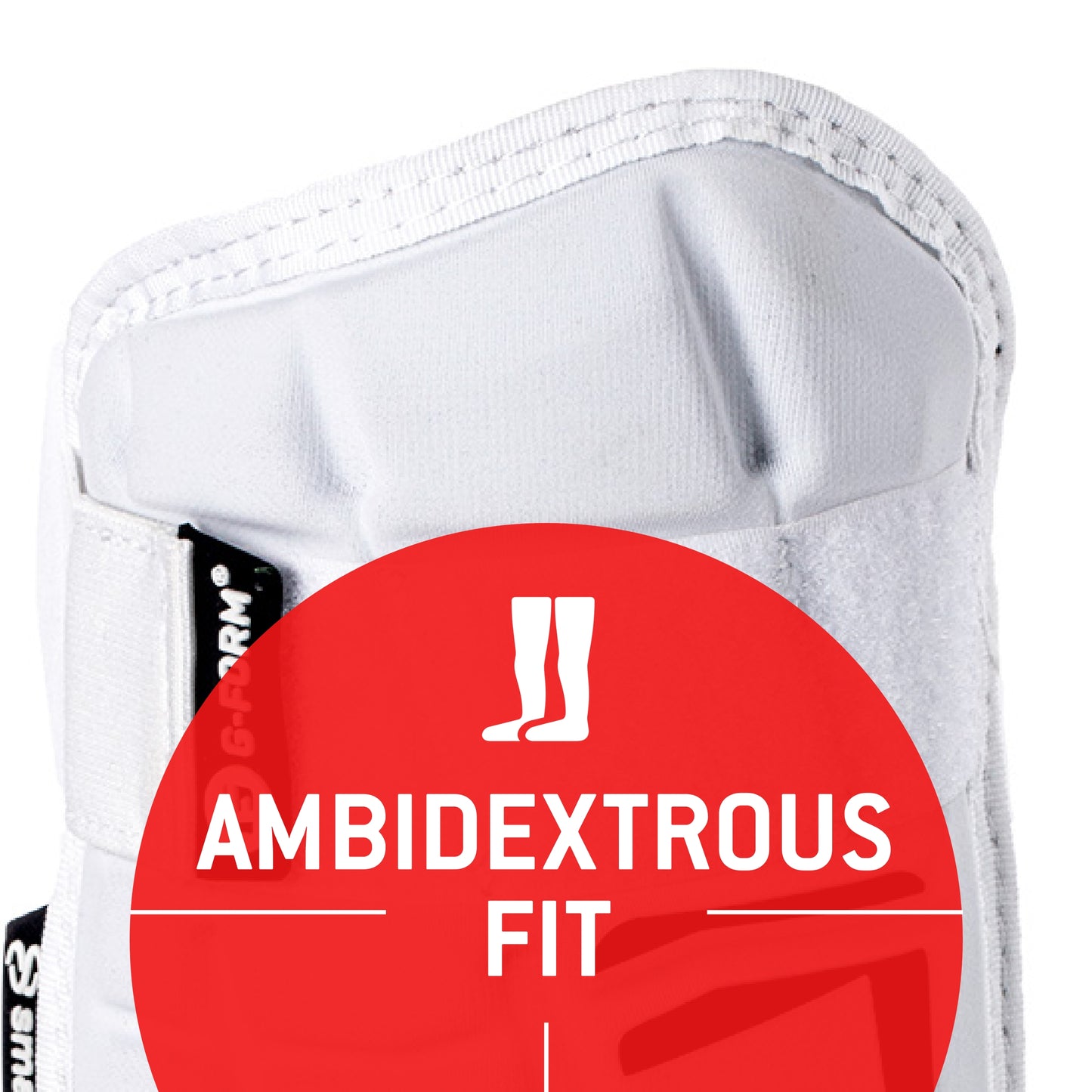 G-Form Elite Speed Baseball Leg Guard - Batter's Leg Guard with Adjustable Straps - White, Adult (One Size Fits All)