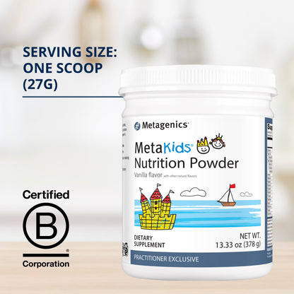 Metagenics MetaKids Nutrition Powder ‚Äì Nutritional Support for Children‚Äôs Health* | 14 Servings, Vanilla