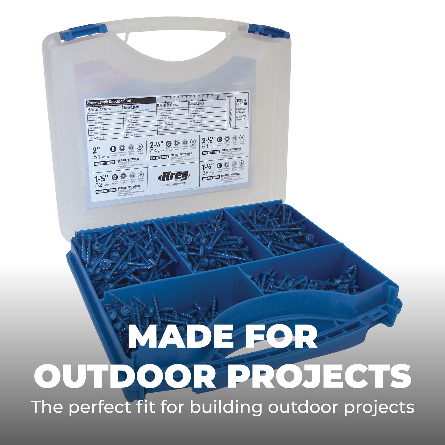 KREG SK03B Blue-Kote Pocket-Hole Screw Kit