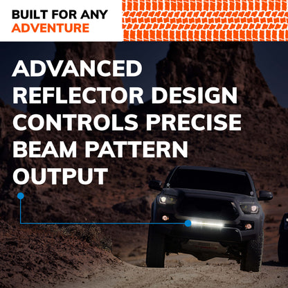 SYLVANIA - Slim 10 Inch LED Light Bar - Lifetime Limited Warranty - Spot Light 2700 Raw Lumens, Off Road Driving Work Light, Truck, Car, Boat, ATV, UTV, SUV, 4x4 (1 PC)