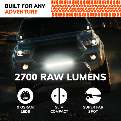 SYLVANIA - Slim 10 Inch LED Light Bar - Lifetime Limited Warranty - Spot Light 2700 Raw Lumens, Off Road Driving Work Light, Truck, Car, Boat, ATV, UTV, SUV, 4x4 (1 PC)