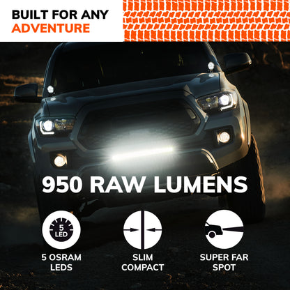 SYLVANIA - Slim 3 Inch Round LED Light Pod - Lifetime Limited Warranty - Spot Light 950 Raw Lumens, Best Quality Off Road Driving Work Light, Truck, Car, Boat, ATV, UTV, SUV, 4x4 (2 PC)