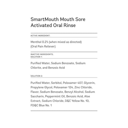 SmartMouth Mouth Sore Activated Oral Rinse 16 fl oz, 3 Pack