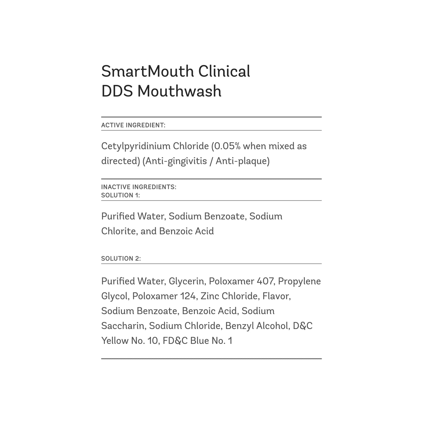 SmartMouth Clinical DDS Activated Mouthwash, Bad Breath and Bleeding Gums Support, 16 fl oz, 2 Pack