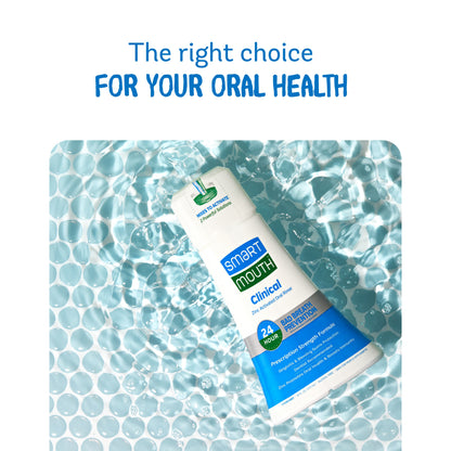 SmartMouth Clinical DDS Activated Mouthwash, Bad Breath and Bleeding Gums Support, 16 fl oz, 2 Pack