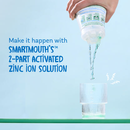 SmartMouth Clinical DDS Activated Mouthwash, Bad Breath and Bleeding Gums Support, 16 fl oz, 3 Pack