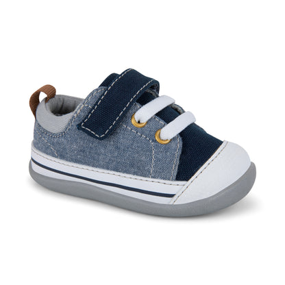 See Kai Run, Stevie II First Walker Sneakers for Infants, Blue Denim, 3 Infant